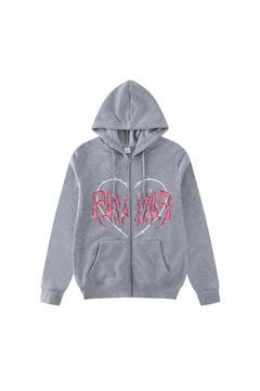 dompuleri moda    Touz Harajuku Pink Heart with Grey Spikes Hırka