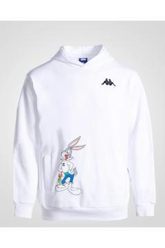 Authentic Daxen Warner Bros - Looney Tunes Unisex Beyaz Siyah Comfort Fit Hoodie