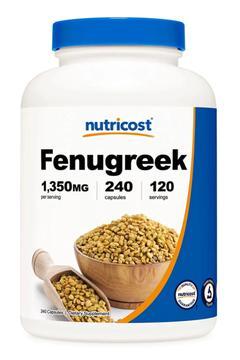 Fenugreek Seed 1350mg, 240 Capsules - Gluten Free, Non-gmo.3932