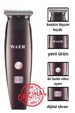Profesyonel Sakal Traş Makinesi Dijital Sarj Göstergeli
