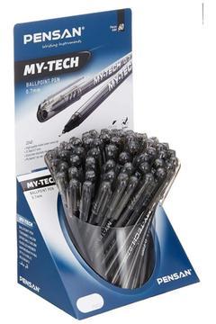 Tükenmez Kalem My-tech 0.7 Mm Siyah 60 Lı (60 LI PAKET)