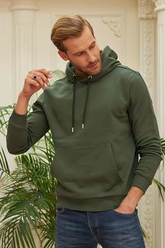 ERKEK KAPUŞONLU KANGURU CEP HOODİE SWEATSHİRT
