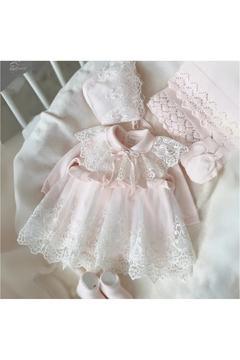 Kız Bebek %100 Organik Pamuklu Lora Dantelli 5'li Takım Hastane Çıkışı Yenidoğan 0-3ay