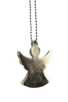 Melek Figürlü Çelik Kolye 35,5x28 Mm 1 Adet