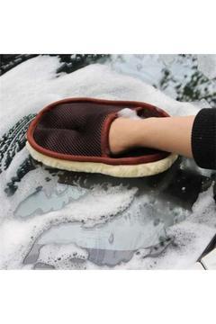 Premium Oto Yıkama Ve Cila Eldiveni Yünlü Hassas Eldiven