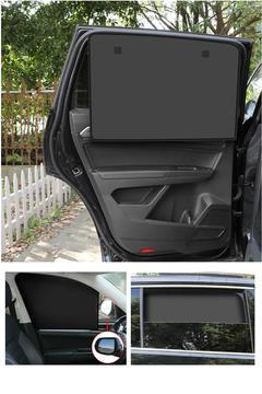 1 Adet Emzirme Perdesi Oto Yan Cam Güneşlik Perde Toplanabilir Cırtlı Sİyah Perde Güneşlik