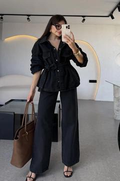 Chenko Denim Siyah Pantolon