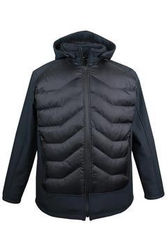 Büyük Beden Dolgulu Softshell Mont Füme