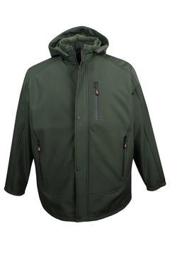 Büyük Beden Astarlı Softshell Mont Haki