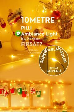 10m 60 Led Gün ışığı 2 Kademeli Şeffaf Kablo Pilli İç Mekan Dekoratif Ev Ofis Bahçe Balkon Şişe Led