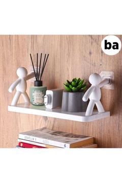 Banyo Rafı Sevimli Obje İnsan Dekoratif Kendinden Yapışkanlı Banyo Düzenleyici Banyo Askısı - 1 ADET