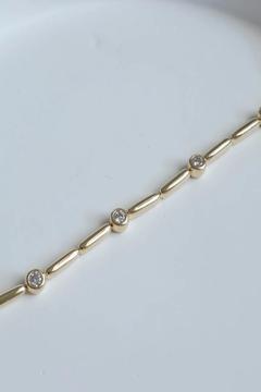 Kadın Bileklik Kararmaz 14k Altın Renk Vip Seri İthal Golden Touch Bileklik