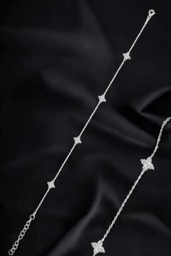 Kadın Minimal Zirkon Taşlı 925 Ayar Gümüş Bileklik ELKSLVR7650G