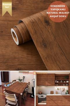 60cmx100cm Premium Kendinden Yapışkanlı Doğal Ahşap Görünümlü PVC Kaplama