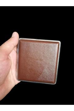 Sigara tabakası deri kaplama kahverengi sigara kutusu