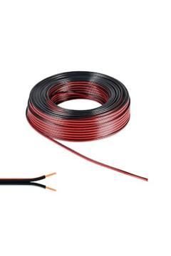 Elektrik Kablosu / Hoparlör Kablosu 2 X 1,5 Mm Siyah 5 Metre Bakır Kordon Kablosu 1701