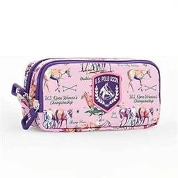 U.S. Polo Assn. Çift Bölmeli Kalemlik Pembe Yazılı PLKLK23246