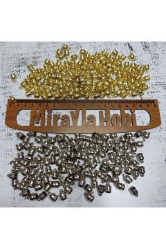 Plastik Huni Kapama Kordon Ucu Kapama 8 mm 25 Adet Gümüş