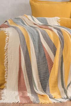 4 Katlı %100 Pamuk Müslin Pike & Yatak Örtüsü – 230x250 cm