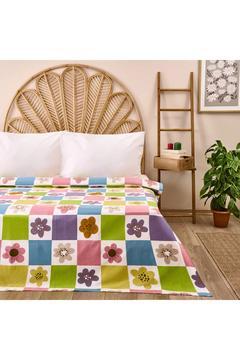 Soft Agave Çift Kişilik Pike - Renkli - 200x220 cm