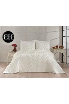 Çİft Kişilik 3 Parça İskandinav Yatak Örtüsü Seti-Yatak Örtüsü Takımı-Pike Takımı Günlük Çeyizlik