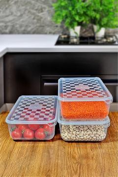 Functional 3'lü Saklama Kabı