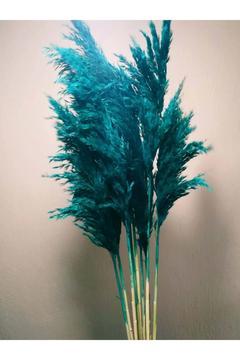 8'li Büyük Demet Pampas Turkuaz 100cm Boyunda