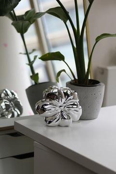 Kadın Silver Mika Kaplama Çiçek Desenli Abiye Çanta