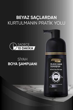 Beyaz Kapatıcı Saç ve Sakal Boyama Şampuanı 350 ML SİYAH