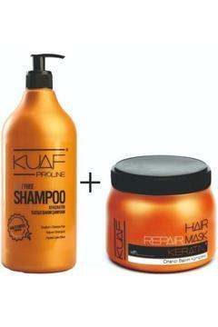 Tuzsuz Şampuan 1Lt x Keratin Saç Maskesi 500 Ml