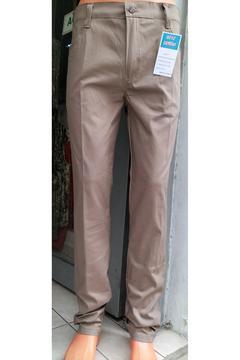 Yazlık  nohut rengi keten pantolon klasik  kot kesimi büyük beden