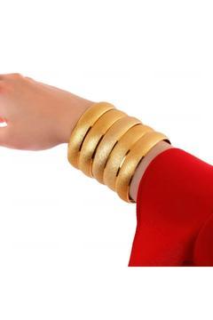 22 Ayar Altın Kaplama 1.5 Cm Simli Model Bilezik