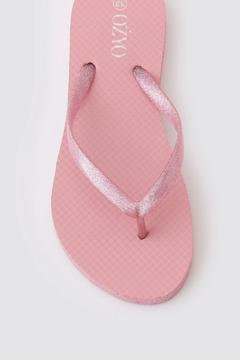 Havana simli pembe parmak arası terlik