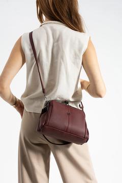 TN-206 BURSLU KADIN OMUZ ÇANTASI KLİPSLİ EL ÇANTASI ÇAPRAZ ÇANTA BORDO