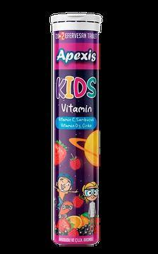 Apexis Kids Vitamin Ahududu Ve Çilek Aromalı 22 Efervesan Tablet