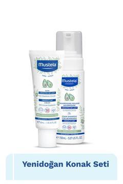 Mustela Konak Önleyici Yenidoğan Köpük Şampuanı 150 ml + Mustela Saç Pullanma Karşıtı Krem 40 ml