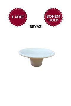 Bohem Plastik Düğme (BEYAZ) Çanak Yuvarlak Düğme Mobilya Mutfak Çekmece Dolap – Dayanıklı Tasarım