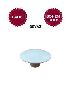 Bohem Polimer Plastik Düğme Beyaz Çanak Yuvarlak Mobilya Mutfak Çekmece Dolap – Dayanıklı Tasarım