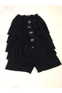 Siyah Düğmeli Boxer Pamuk Cotton 1 Adet