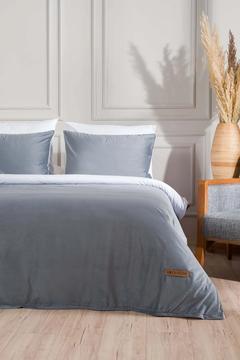 Linda İndigoo Kadife Çift Kişilik Nevresim Takımı 200x220 4 Yastıklı 5010