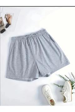 Unisex Rahat Kesim Yumuşak Kumaş Beli Lastikli Yazlık  Cepli Şort