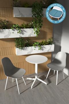 Tilia Plastik Bahçe Balkon Bistro Seti Katlanır Masa 60*60 cm