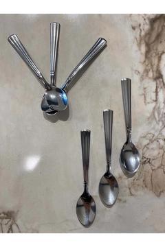 6 Adet Paslanmaz Çelik Lüx Çay Kaşığı
