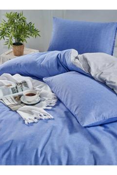 Cotton Dark Blue Tek Kişilik Nevresim Takımları V20 Mavi