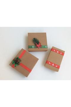 Yeniyıl Yılbaşı Noel Merry Christmas Kraft Hediyelik Kutu Ambalaj