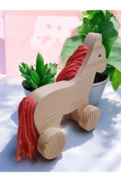 Ahşap oyuncak Bebek Araba Doğal El Yapımı Oyuncak