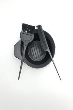 Saç Boya Fırçası+krepe Tarağı+boya Kabı Saç Boyama Seti