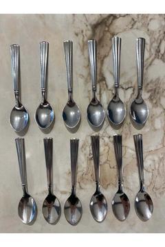 12 Adet Paslanmaz Çelik Lüx Çay Kaşığı