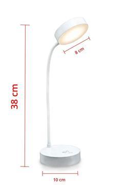 Şarjlı 20 Led Çalışma Okuma Işığı Kademeli Masa Lambası Ayarlanabilir Renk Tonu Parlaklık 575GSERI