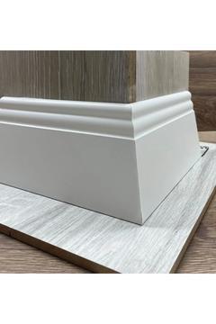 Aksüper 10 cmPvc Kaplama Beyaz Süpürgelik